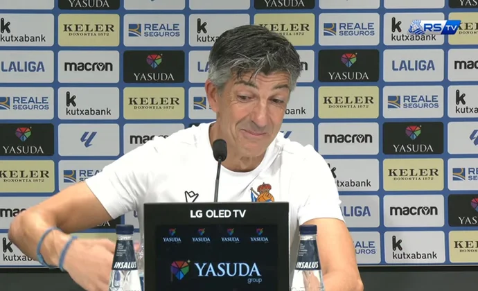 Imanol, sobre Brais, Zakharyan, las alternativas tácticas, el Valladolid y la crisis de la Real