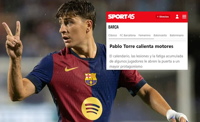 Pablo Torre tendrá más protagonismo en estos próximos partidos, según Sport