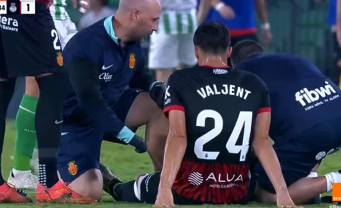 Valjent pide el cambio en el setenta por molestias en la rodilla