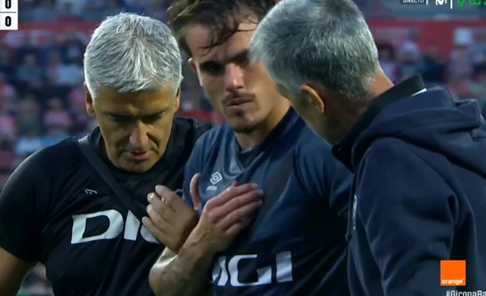 Pep Chavarría se lesiona el aductor en Montilivi