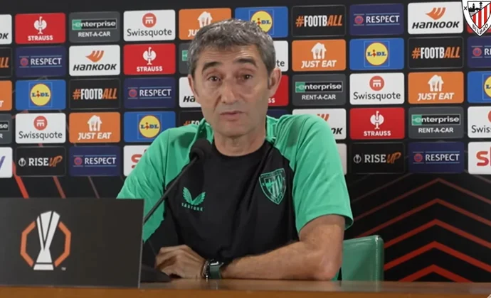 Valverde explica cómo llega el equipo y habla de Sancet y la Roma