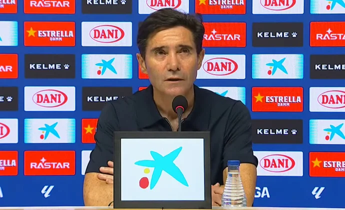 Marcelino valora el triunfo y habla de Ayoze, Femenia, Cardona, Albiol, Logan Costa y Pau Navarro