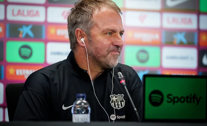 Flick, sobre De Jong, Bernal, Casadó, Raphinha, Íñigo, Peña, Koundé, las rotaciones y Osasuna