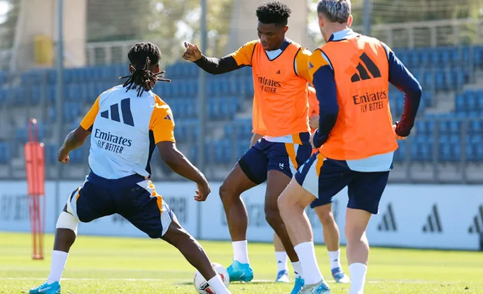 Camavinga vuelve a hacer parte del entrenamiento y son cuatro los jugadores al margen