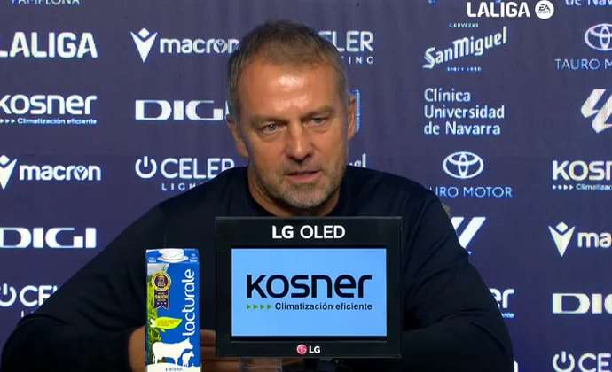 Flick analiza la derrota y habla de Lewandowski, las rotaciones y los errores