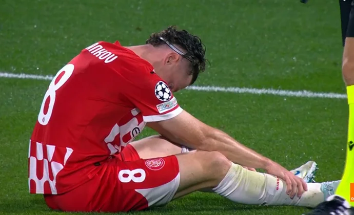 Tsygankov se retiró lesionado del partido contra el Feyenoord y apunta a rotura