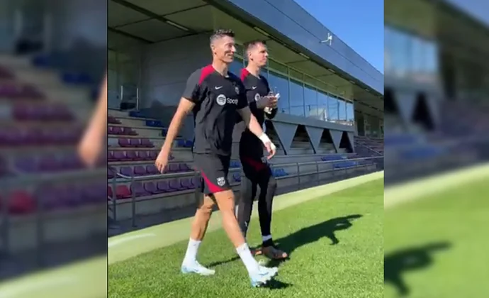 Primera sesión de Szczesny sobre el verde, aunque siguiendo un plan personalizado