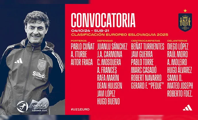 Santi Denia anuncia la lista Sub-21 para enfrentarse a Kazajistán y Malta