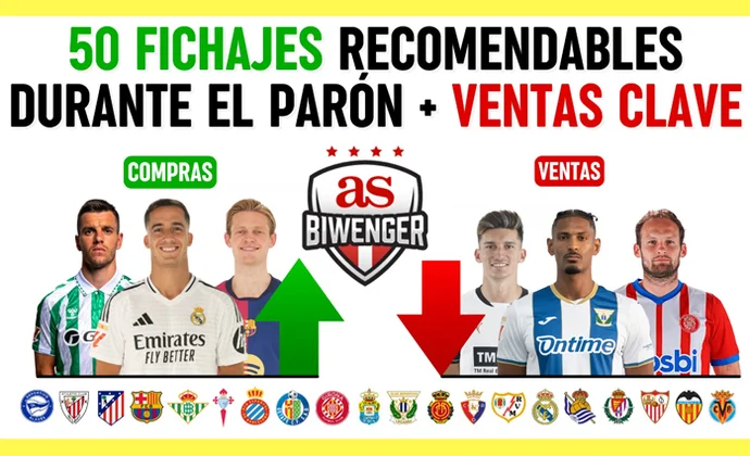 50 fichajes recomendables y ventas clave durante el parón, pos Scouting Biwenger