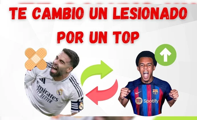 Te cambio un lesionado por un jugador Top en tu Liga Fantasy Biwenger, por MrExcelFantasy