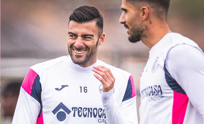 Berrocal, aparentemente recuperado de las molestias en el gemelo