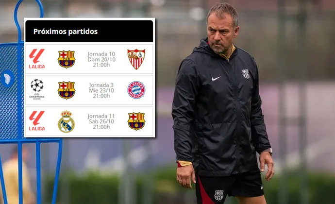 La difícil decisión de Flick sobre las rotaciones en una semana con Sevilla, Bayern y Real Madrid en seis días