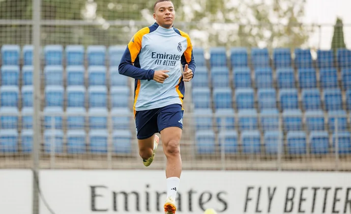 Mbappé, Courtois y Lunin se ejercitan en Valdebebas en el último día de descanso