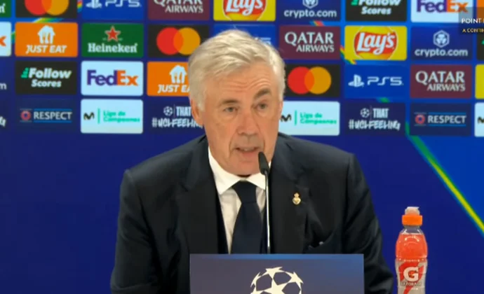 Ancelotti celebra el triunfo y habla de Vinicius, Lucas, Rodrygo y el sistema