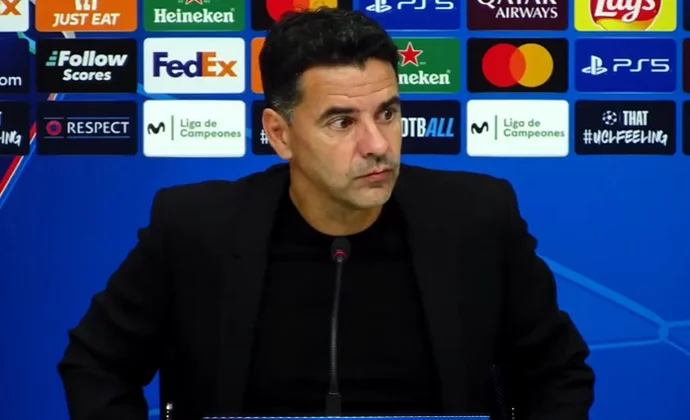 Míchel celebra el triunfo y habla de varios nombres propios: Van de Beek, Iván Martín, Arnau, Miguel, Danjuma, Juanpe, Blind, Abel, Yangel,...