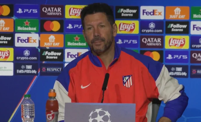Simeone habla de Courtois, Julián Alvarez, Griezmann y el Lille