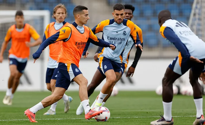 Brahim completa la sesión y Ancelotti tiene cuatro bajas