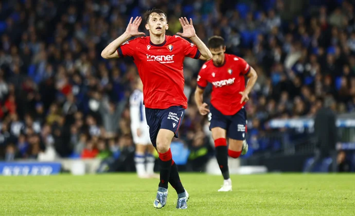 Jornada 11: Real Sociedad 0-2 Osasuna. Estadísticas y puntos fantasy