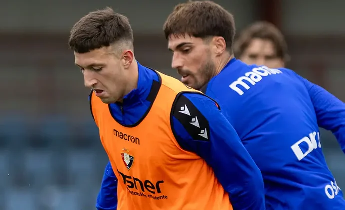 Osasuna vuelve al trabajo sin Rubén García, que sufre una pequeña lesión
