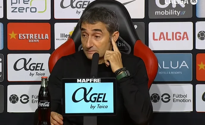 Valverde valora el empate y habla de Vivian, Yeray, Iñaki Williams y Samú Costa