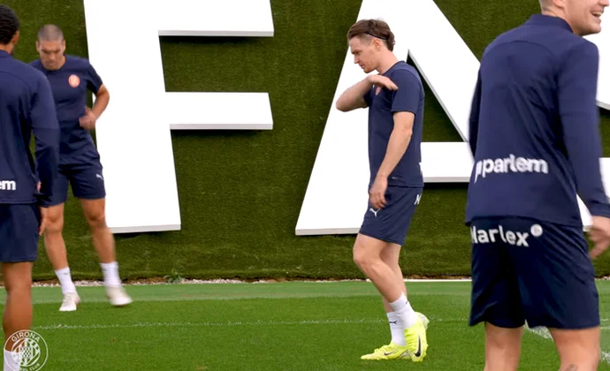 Tsygankov y Oriol Romeu trabajaron con el grupo y entran en la recta final