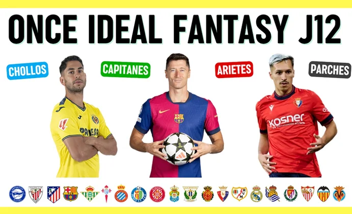 Once ideal fantasy para la J12 + Mejores picks de capitanes y arietes, por Scouting Biwenger