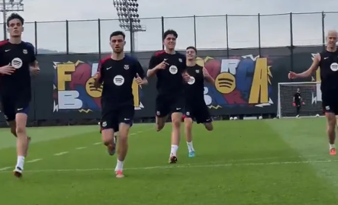 Eric García sigue sin entrenar y está casi descartado para el derbi