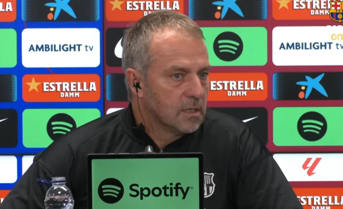 Flick descarta rotaciones gratuitas y habla de Araujo, Eric García, De Jong, Ansu Fati y el derbi