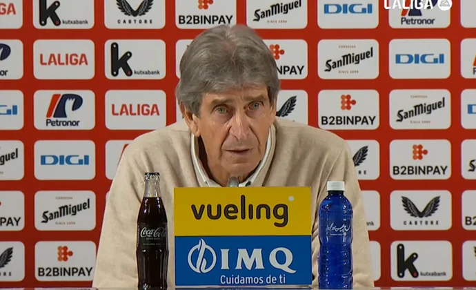 Pellegrini analiza el empate, habla de Fornals y la entrada de Assane