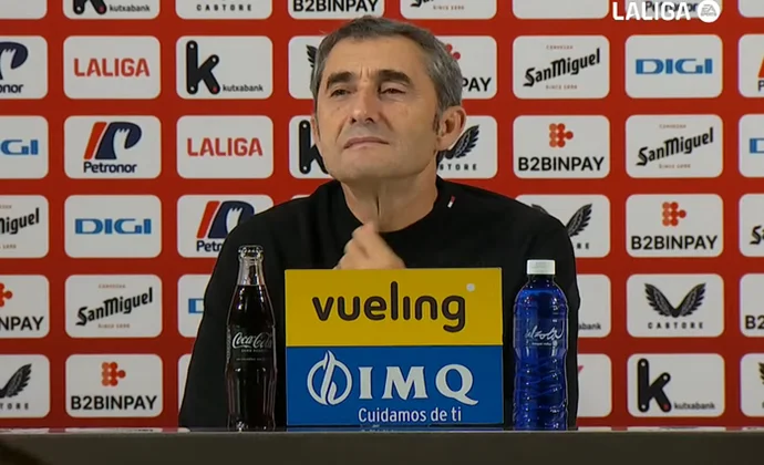 Valverde valora el punto y habla de Djaló, Guruzeta, Jauregizar e Iñaki Williams