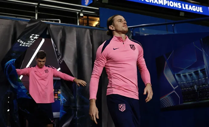 Sesión del Atlético en el Parc des Princes con los 22 desplazados