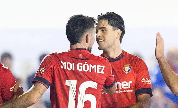 Ficha técnica de la Copa del Rey: Chiclana 0-5 Osasuna