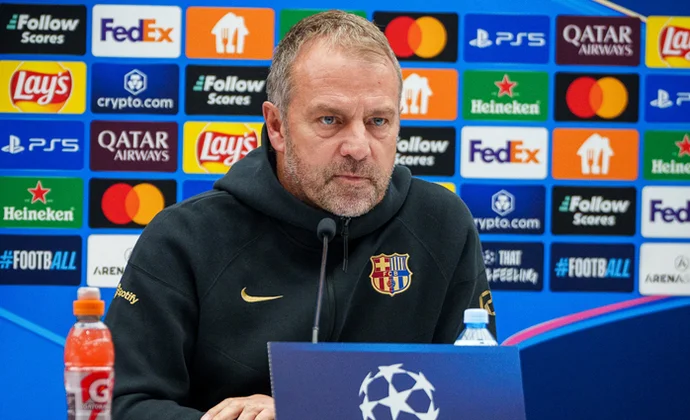 Flick, sobre Gavi, Iñaki Peña y el partido contra el Estrella Roja