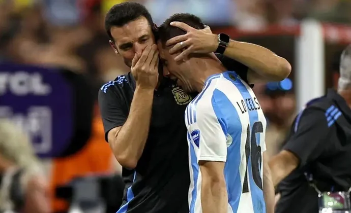 Scaloni cita a Lo Celso tras hacer solo media sesión sin el alta médica