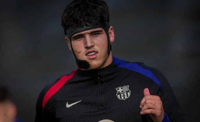 Olmo y Yamal entrenan al margen y Cubarsí se prueba la máscara