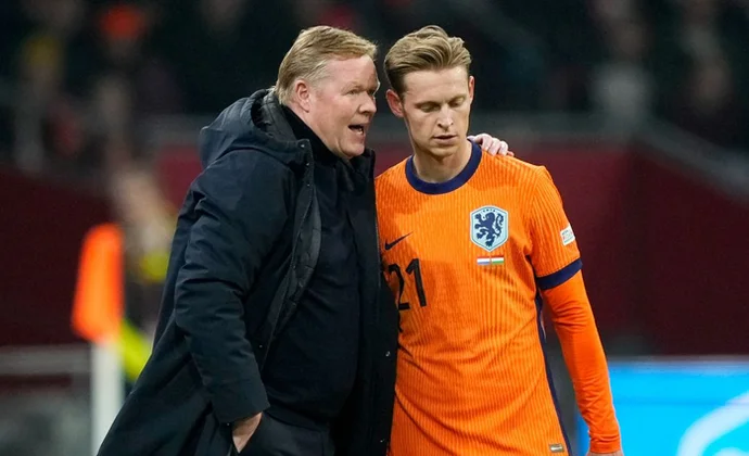 De Jong revela tras jugar con Países Bajos que todavía tiene el tobillo sensible