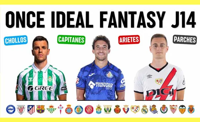 Once ideal fantasy para la jornada 14 + mejores picks de capitanes y arietes, por Scouting Biwenger
