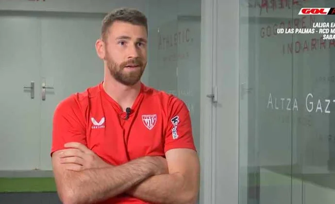 Unai Simón todavía no sabe si irá convocado en el derbi y reconoce que todavía tiene molestias