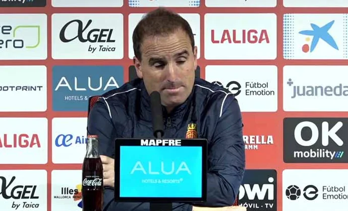 Arrasate, sobre Maffeo, Morey, Antonio, Asano, Doménech, Dani Rodríguez, Llabrés, Raíllo, Abdón y la portería