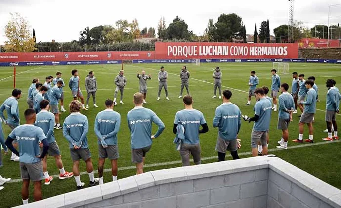 Simeone no ensayó once este viernes y podría mantener la idea de ayer