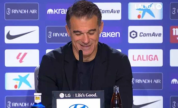 Luis García lamenta las jugadas grises y dice que el cambio de Guridi por Diarra es ofensivo