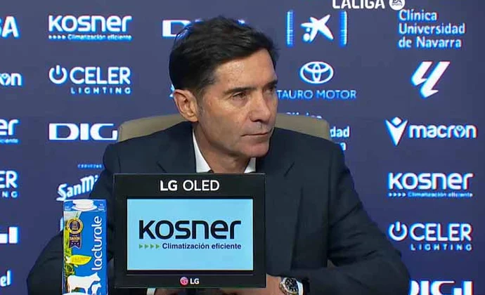 Marcelino, satisfecho por el empate, habló de la vuelta de Gerard Moreno