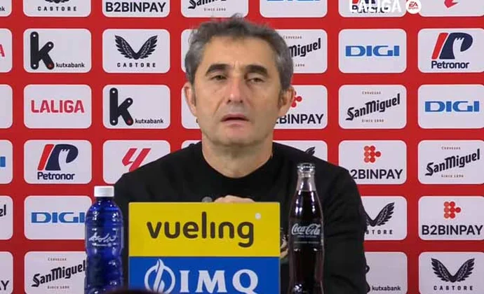 Valverde analiza el triunfo y habla de Prados, Galarreta, Sancet y Guruzeta