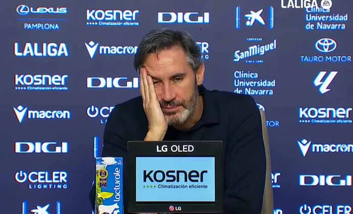 Vicente Moreno analizó el empate y habló de Iker Muñoz, Areso, Moi Gómez y Rubén Peña