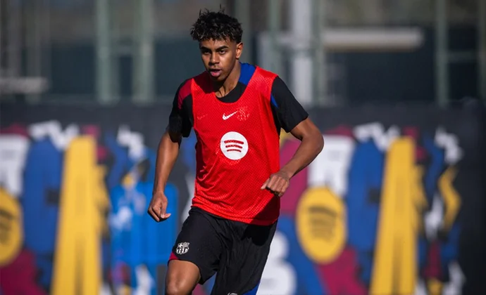 Ferran y Lamine completan todo el entrenamiento y Araujo sigue parcialmente