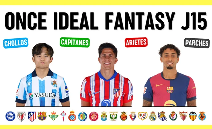 Once ideal fantasy para la jornada 15 y mejores picks de capitanes y arietes, por Scouting Biwenger
