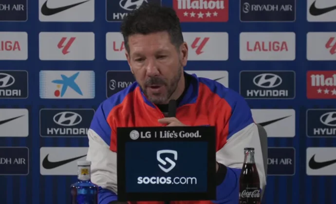 Simeone expresa su satisfacción con la mejora del equipo y habla de Julián, Molina, Giuliano y Llorente