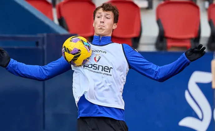 Toda la plantilla disponible en la sesión previa al partido celebrada en El Sadar