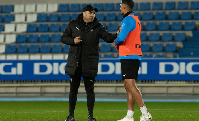 Coudet dirige su primera sesión con Benavídez recuperado