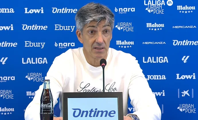 Imanol muestra su satisfacción, analiza el triunfo y habla de Aihen, Zubimendi, Sergio Gómez y Oyarzabal